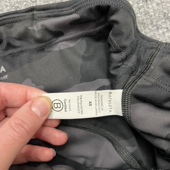 Athleta Leggings Womens XS Black Camo Ultimate 7/8 Tight High Rise Supersonic - Picture 8 of 14